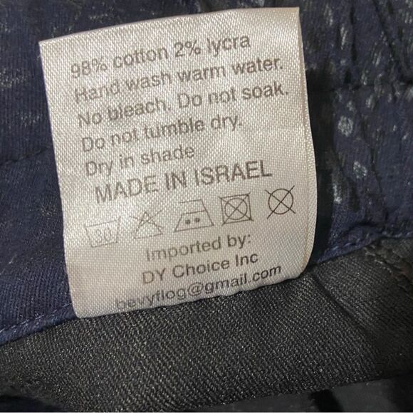 Bevy Flog Shely Drawstring Navy Snake Print Pant - Picture 5 of 5